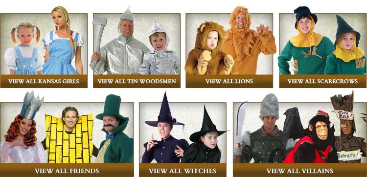 wizard of oz characters costumes